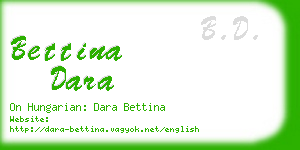 bettina dara business card